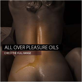 womans back covered with pleasure massage oil