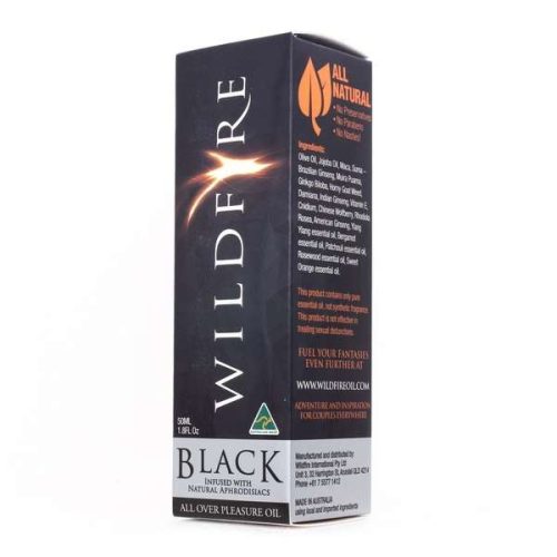 body massage oil - wildfire black 50ml box