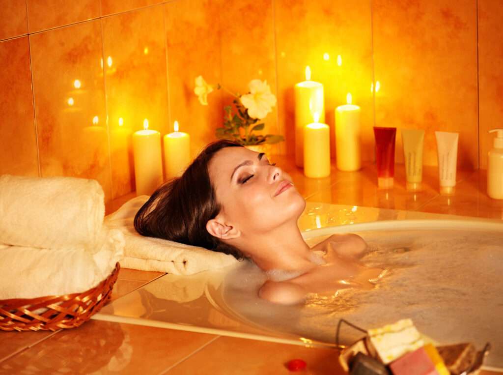 woman-in-bath-using-aphrodisiac-oils