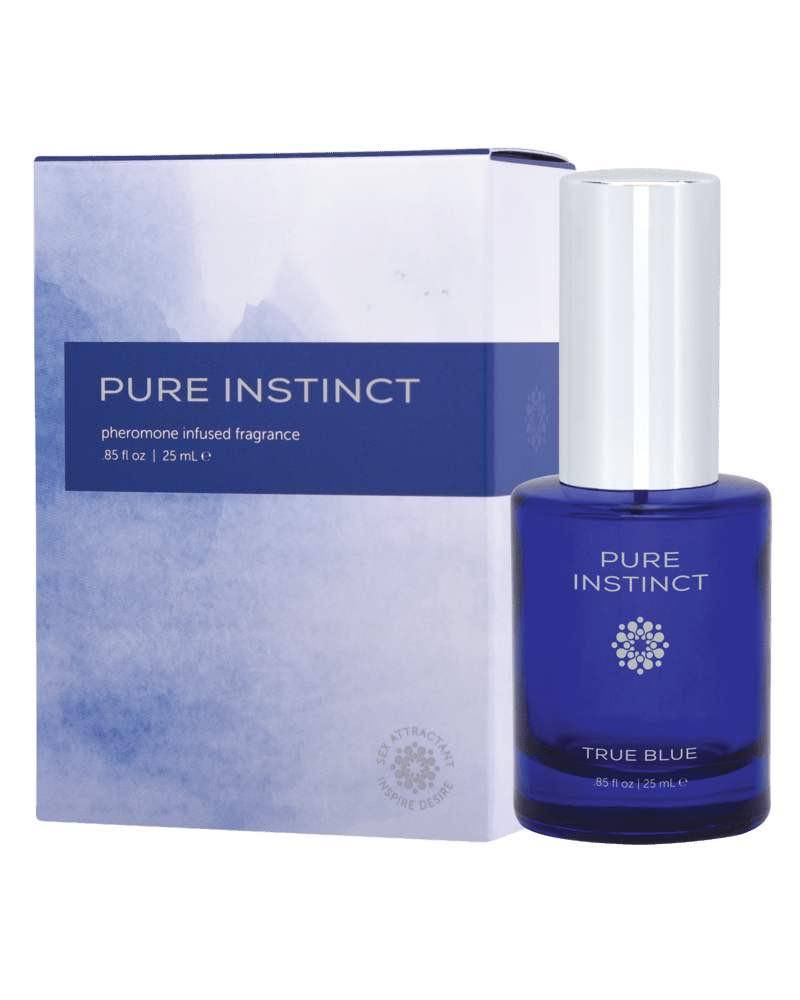 pheromones spray and fragrance - True Blue box and bottle